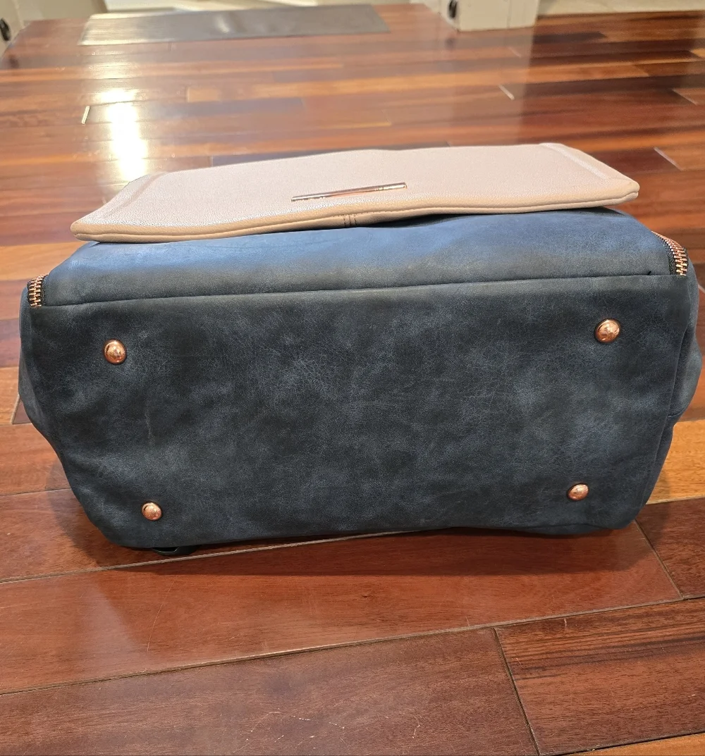 Petunia Pickle Bottom Boxy Backpack in Indigo Blush